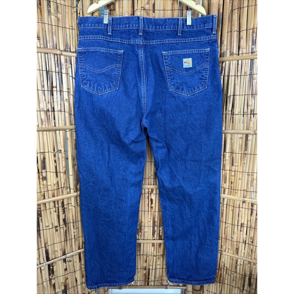 CARHARTT Men's 40X32 Jeans Relaxed Fit‎ Straight Leg Blue FRB100 FRC Utility - Picture 5 of 10